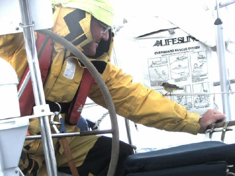 Lawry and exhausted bird