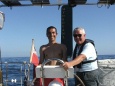 Adam and his Dad on the way to La Gomera