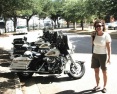 Siobhán and 3 Harleys